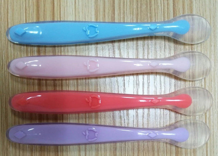 Ложки кухни силикона логотипа ложки ложка ручки изготовленной на заказ небольшая длинная